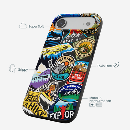 Black Trail Stickers iPhone Air Case