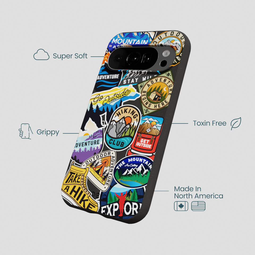 Black Trail Stickers Google Pixel 10/10 Pro Case