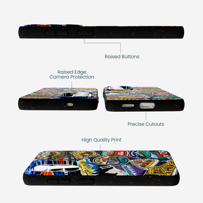 Black Trail Stickers Samsung Galaxy S26 Case