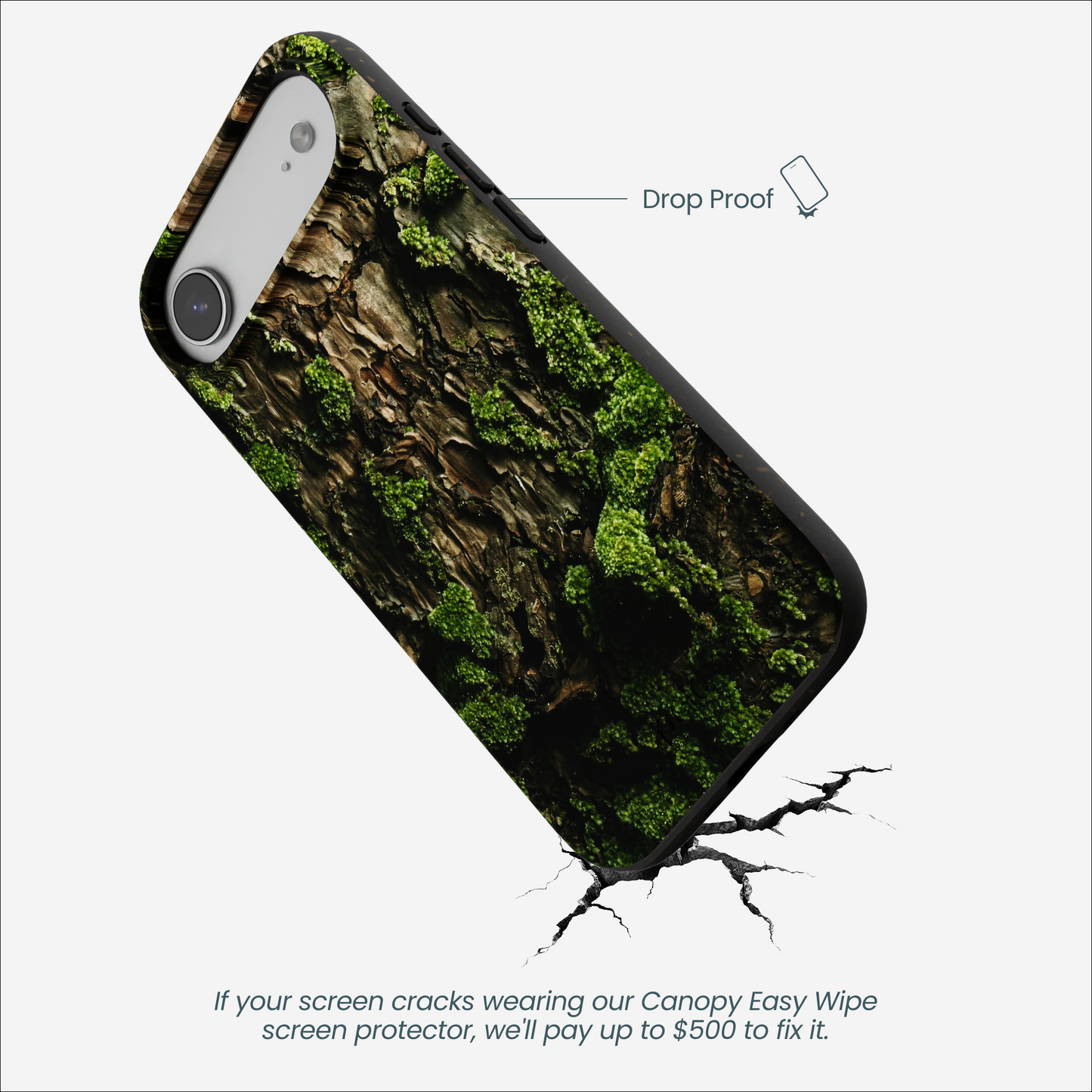 Black Tree Bark iPhone Air Case