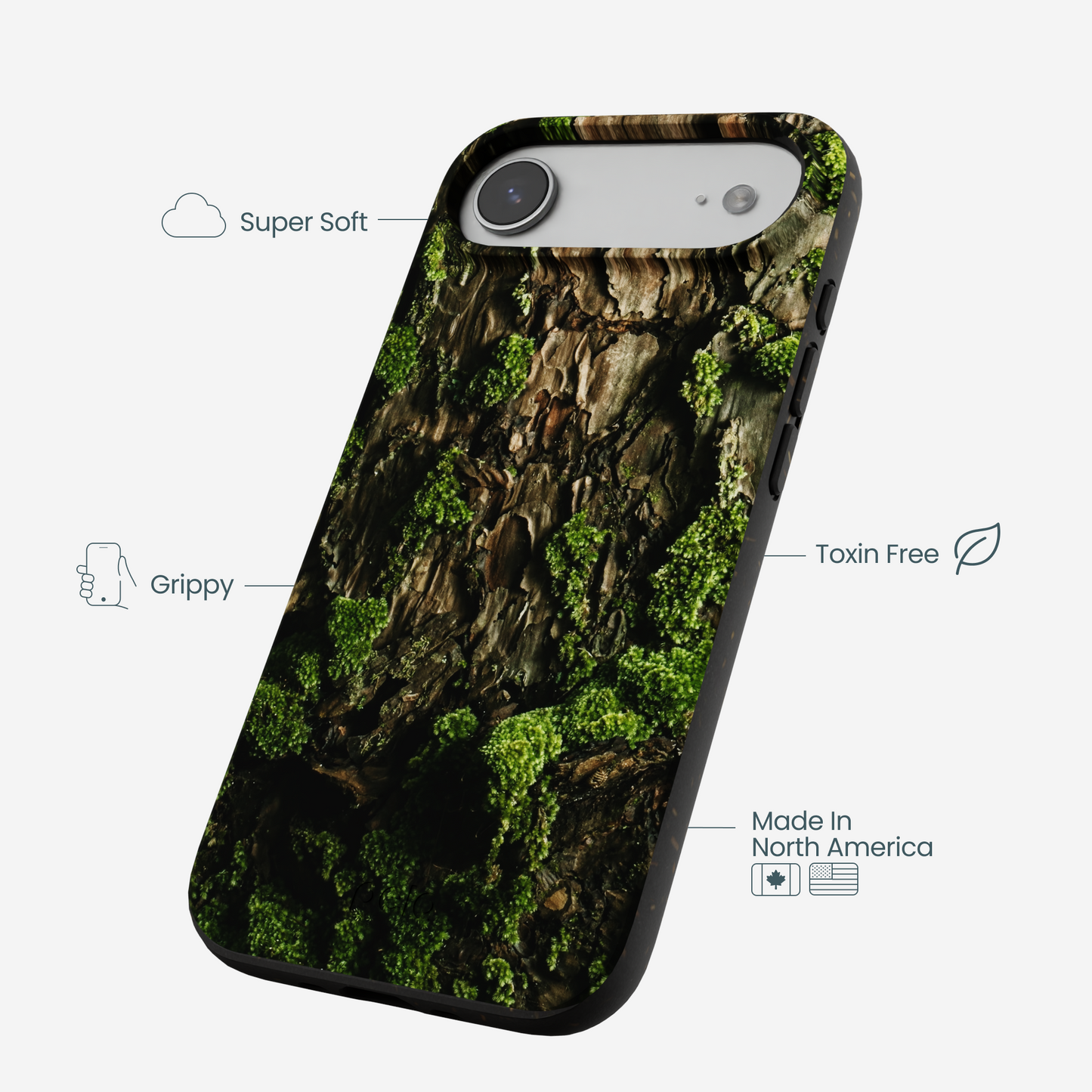 Black Tree Bark iPhone Air Case