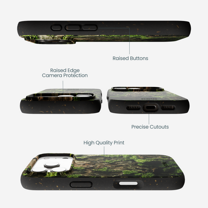 Black Tree Bark iPhone 17 Pro Case