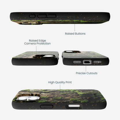 Black Tree Bark iPhone 17 Case