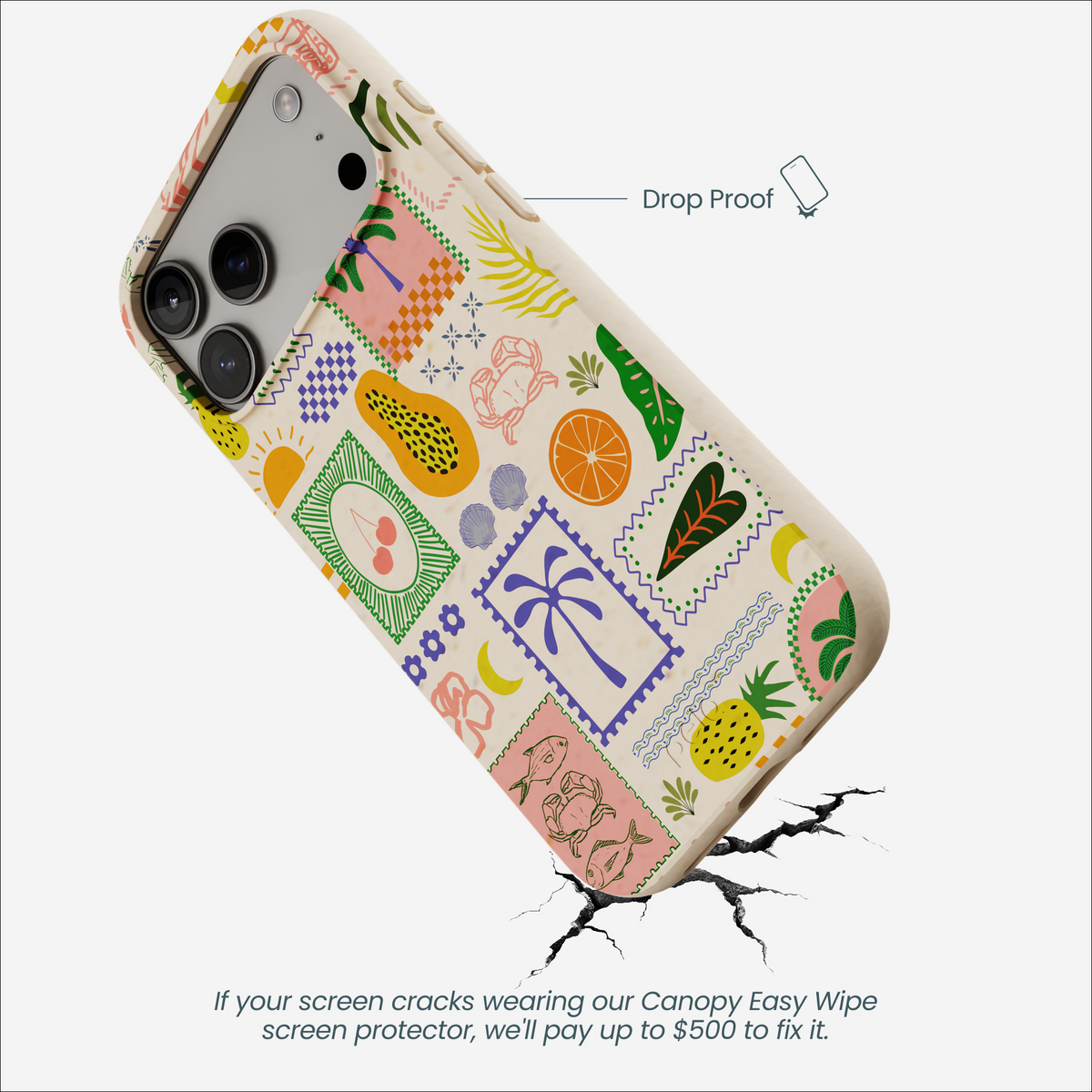 Seashell Tropic Muse iPhone 17 Pro Max Case