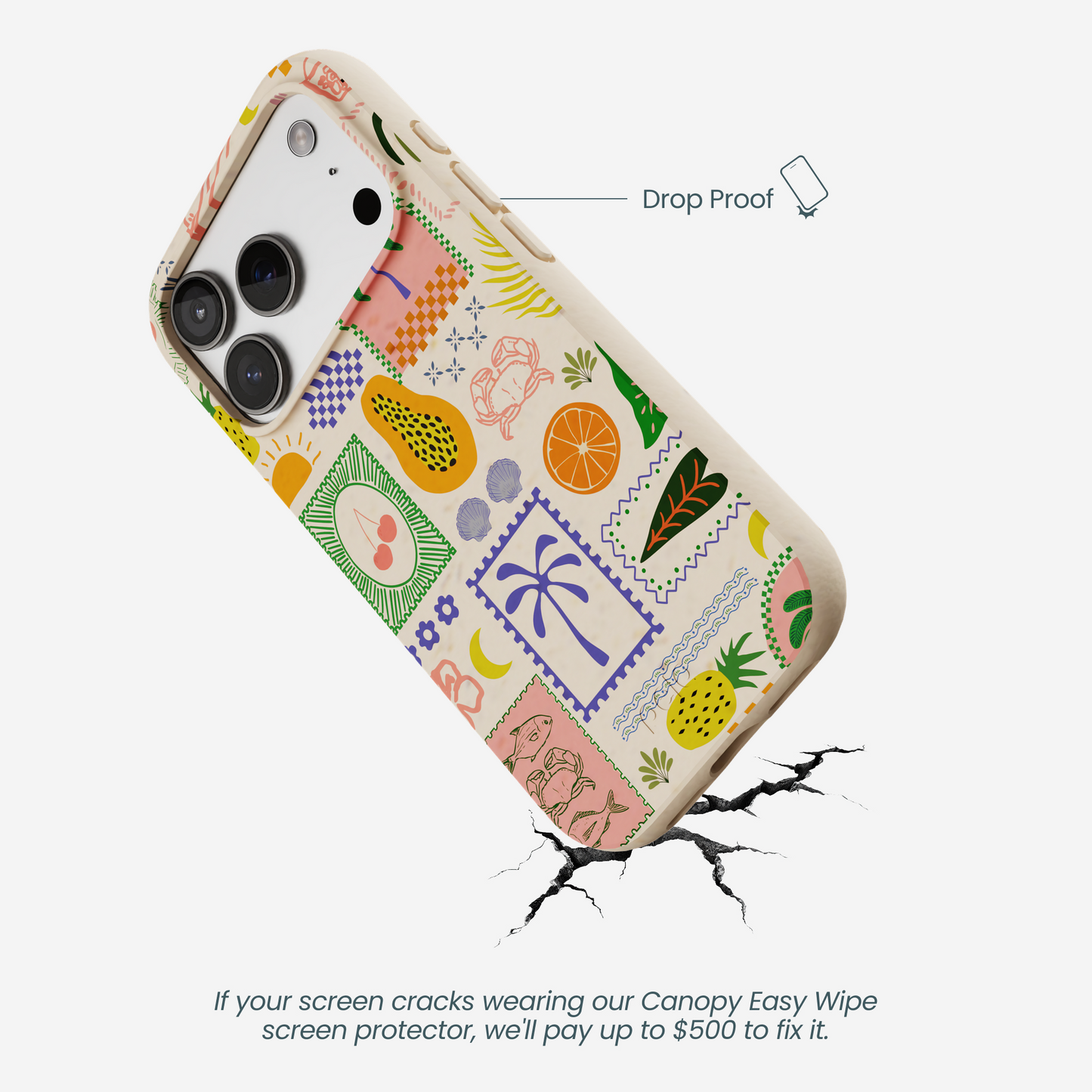 Seashell Tropic Muse iPhone 17 Pro Case