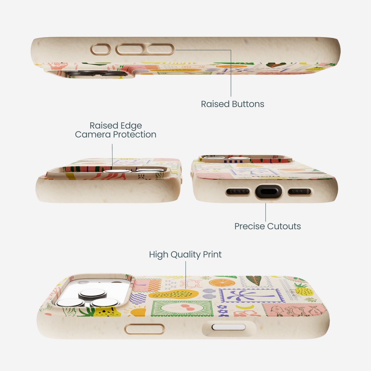 Seashell Tropic Muse iPhone 17 Pro Case