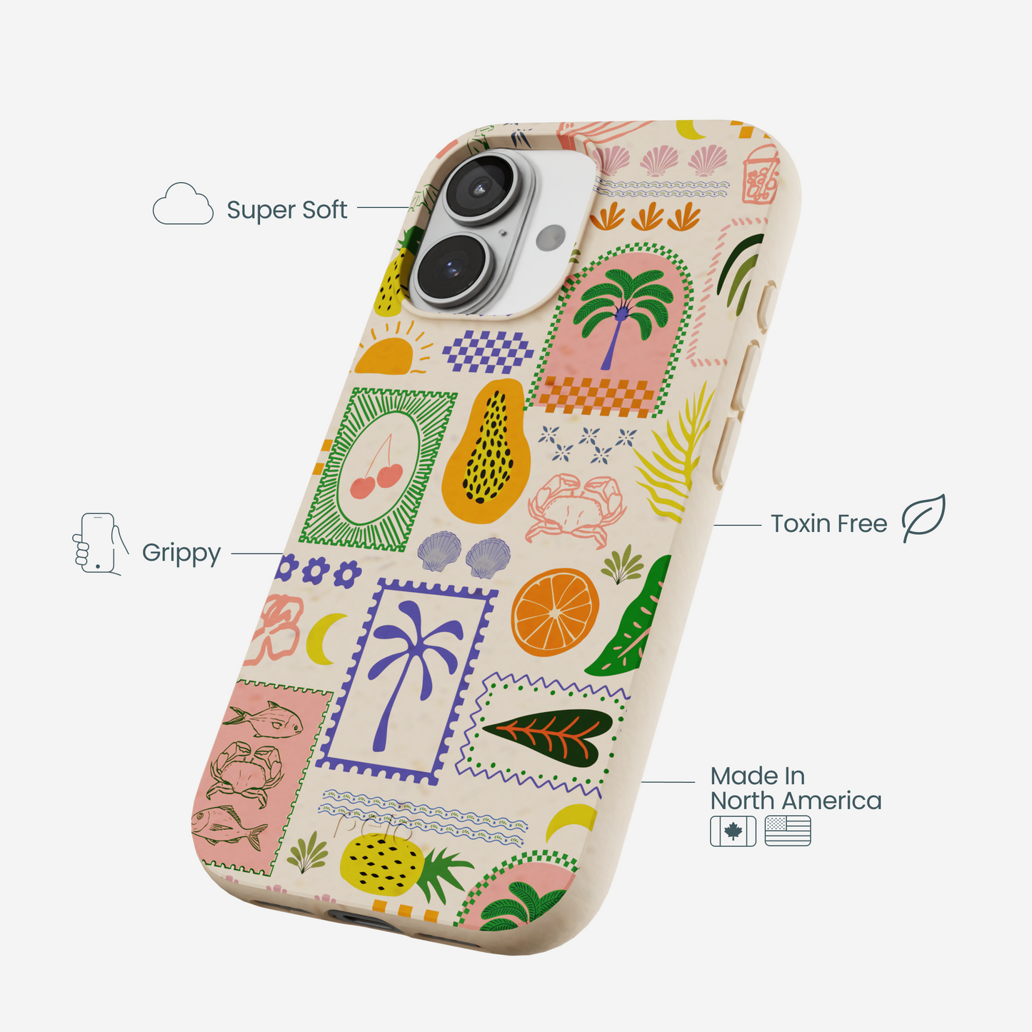 Seashell Tropic Muse iPhone 17 Case