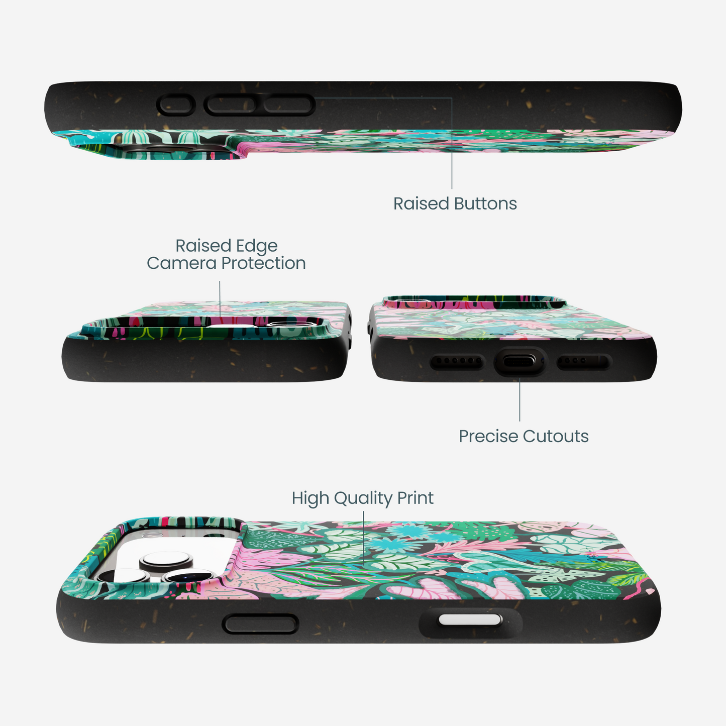 Black Tropic Noir iPhone 17 Pro Max Case