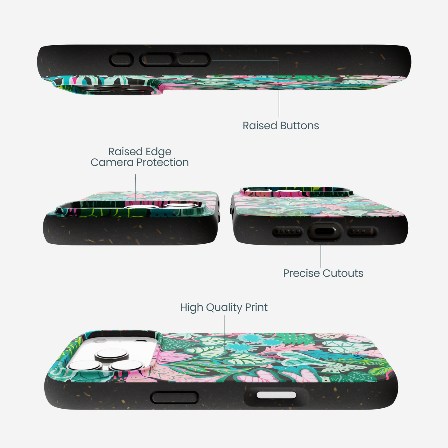 Black Tropic Noir iPhone 17 Pro Case