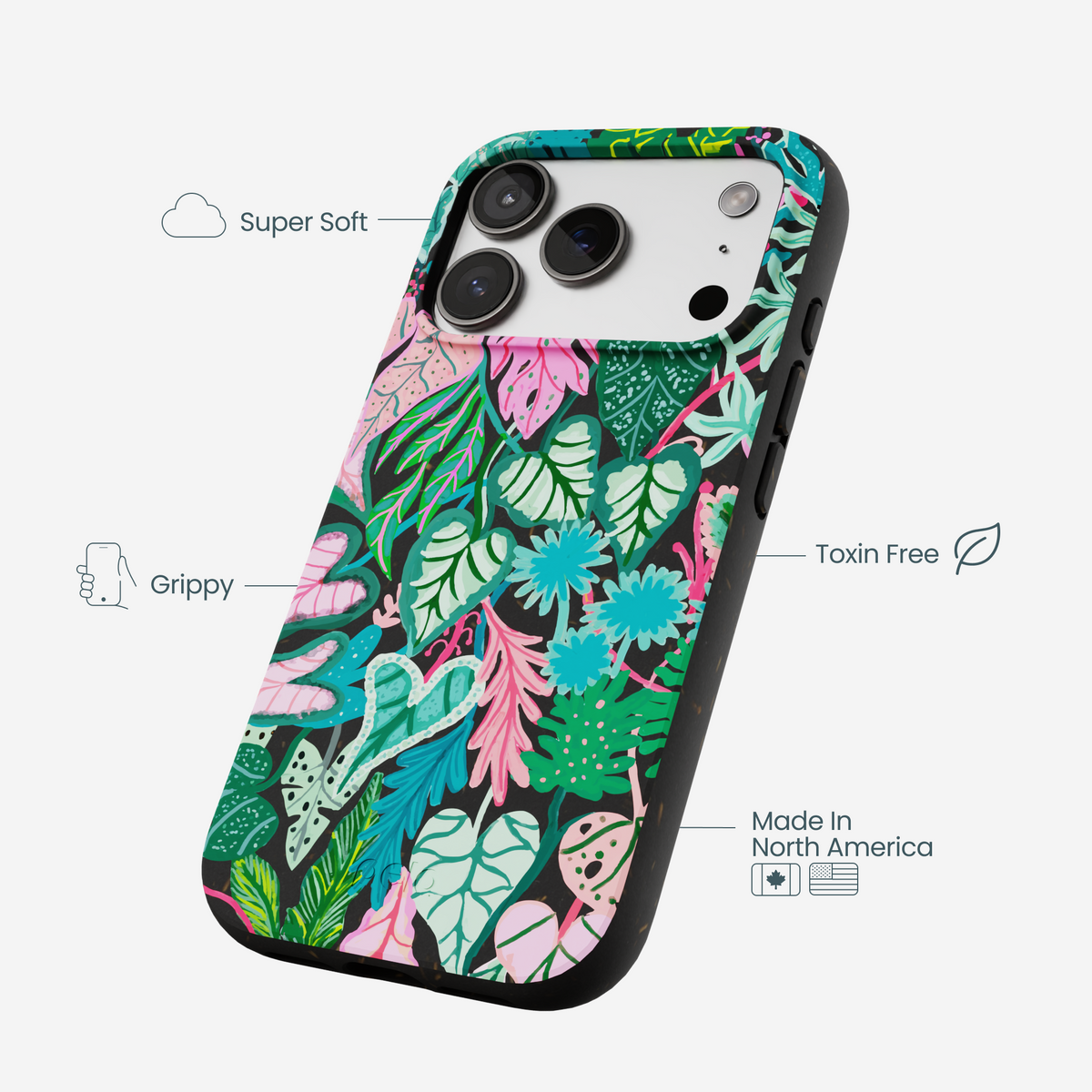 Black Tropic Noir iPhone 17 Pro Case