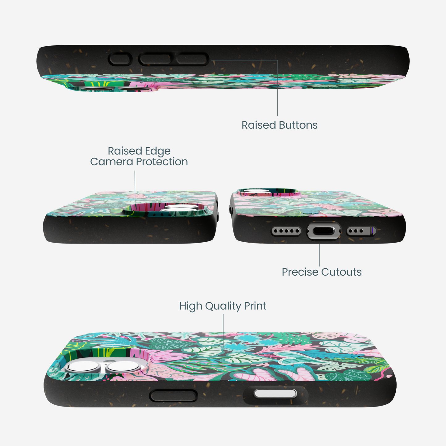 Black Tropic Noir iPhone 17 Case