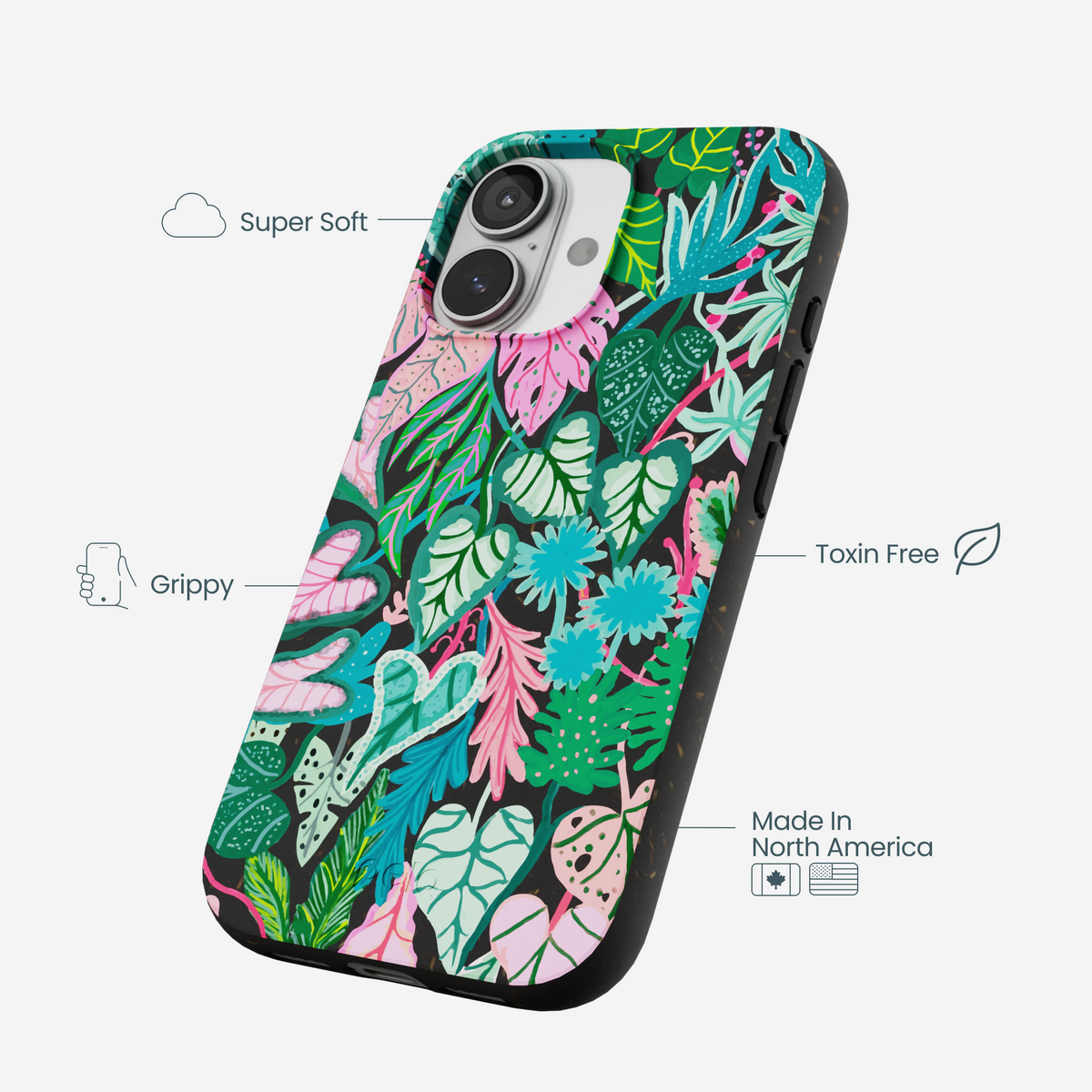 Black Tropic Noir iPhone 17 Case