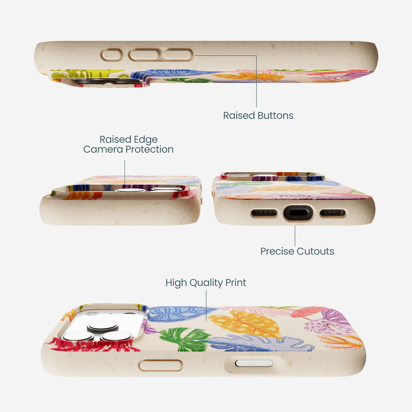 Seashell Tropical Cheer iPhone 17 Pro Case