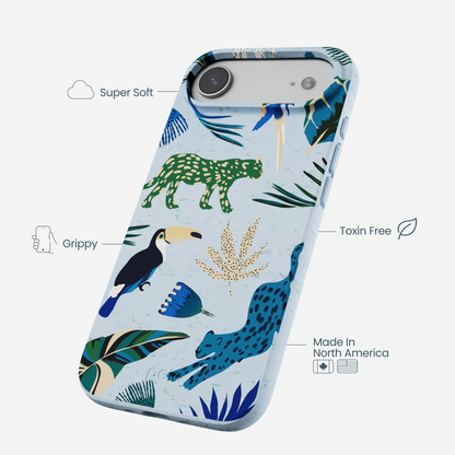 Powder Blue Tropical Rainforest iPhone Air Case
