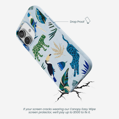 Powder Blue Tropical Rainforest iPhone 17 Case