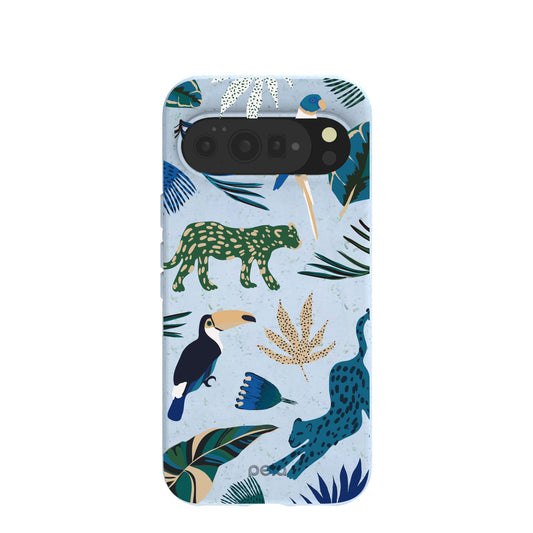Powder Blue Tropical Rainforest Google Pixel 10 Pro XL Case