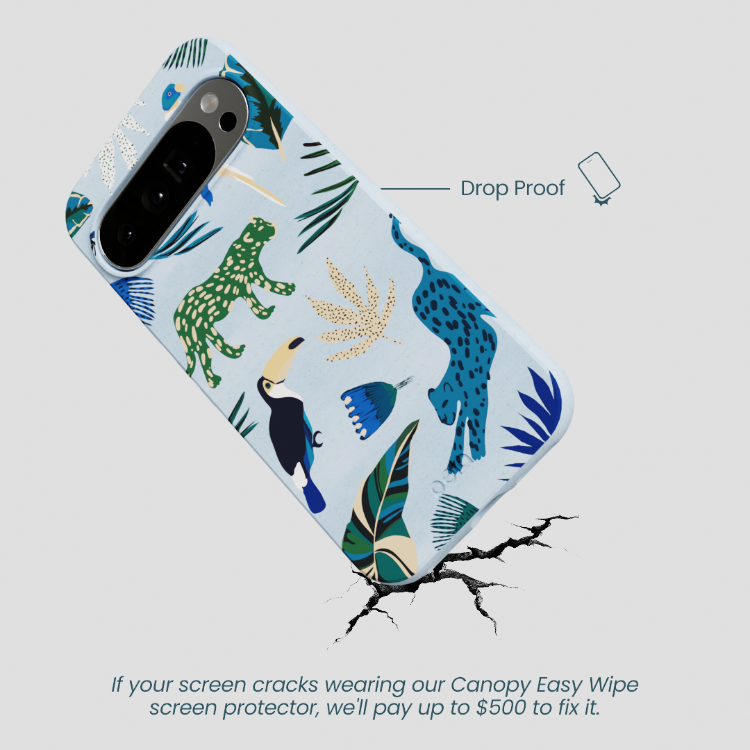 Powder Blue Tropical Rainforest Google Pixel 10 Pro XL Case