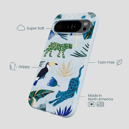 Powder Blue Tropical Rainforest Google Pixel 10 Pro XL Case