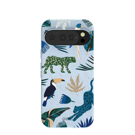 Powder Blue Tropical Rainforest Google Pixel 10/10 Pro Case