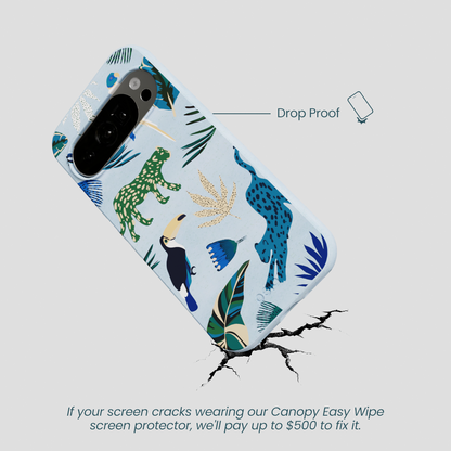Powder Blue Tropical Rainforest Google Pixel 10/10 Pro Case