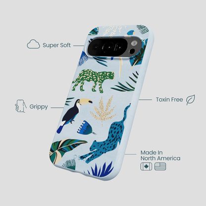Powder Blue Tropical Rainforest Google Pixel 10/10 Pro Case