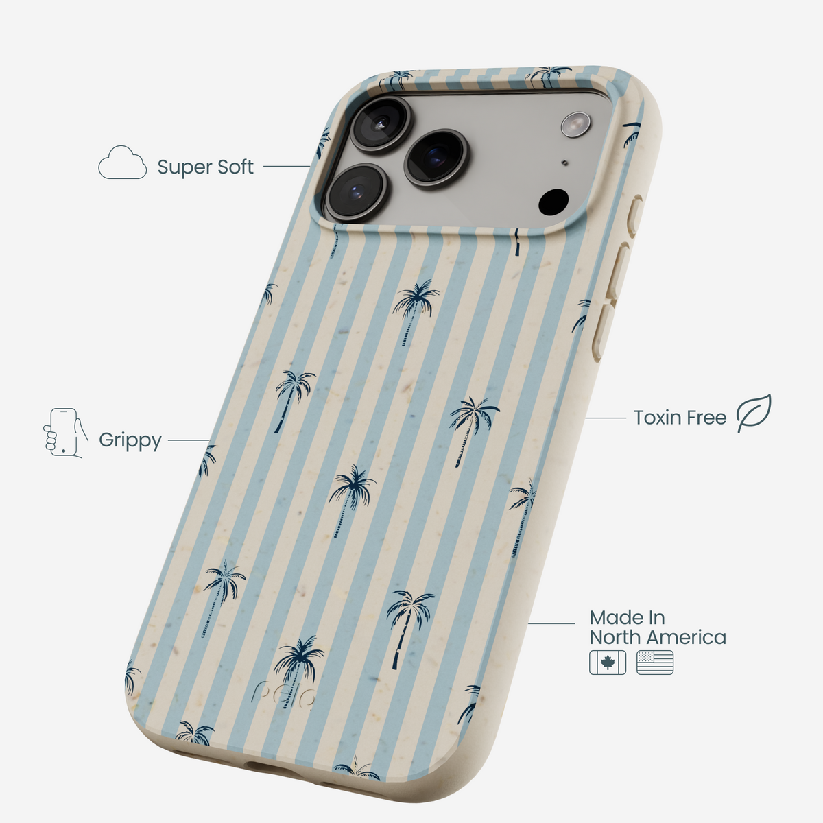 London Fog Tropical Stripes iPhone 17 Pro Max Case