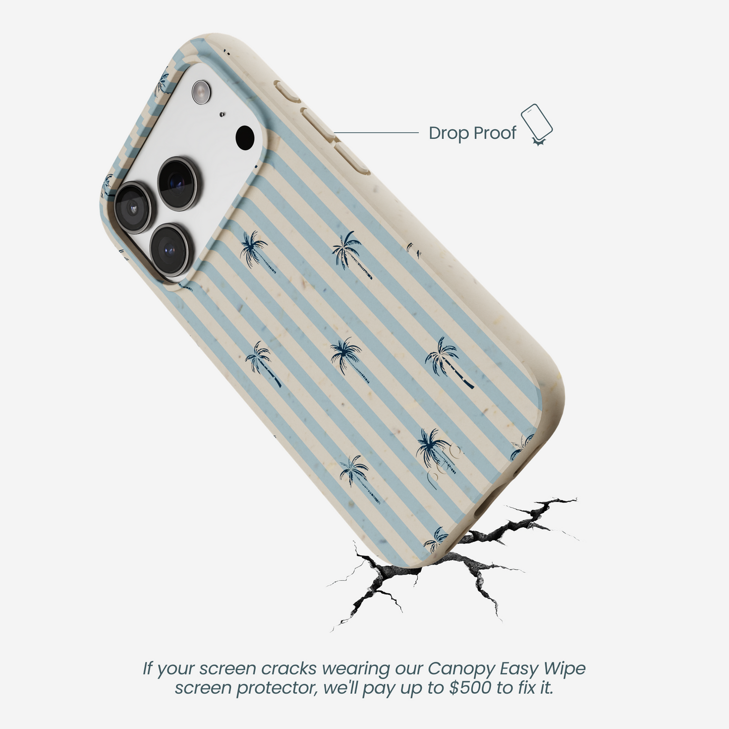 London Fog Tropical Stripes iPhone 17 Pro Case