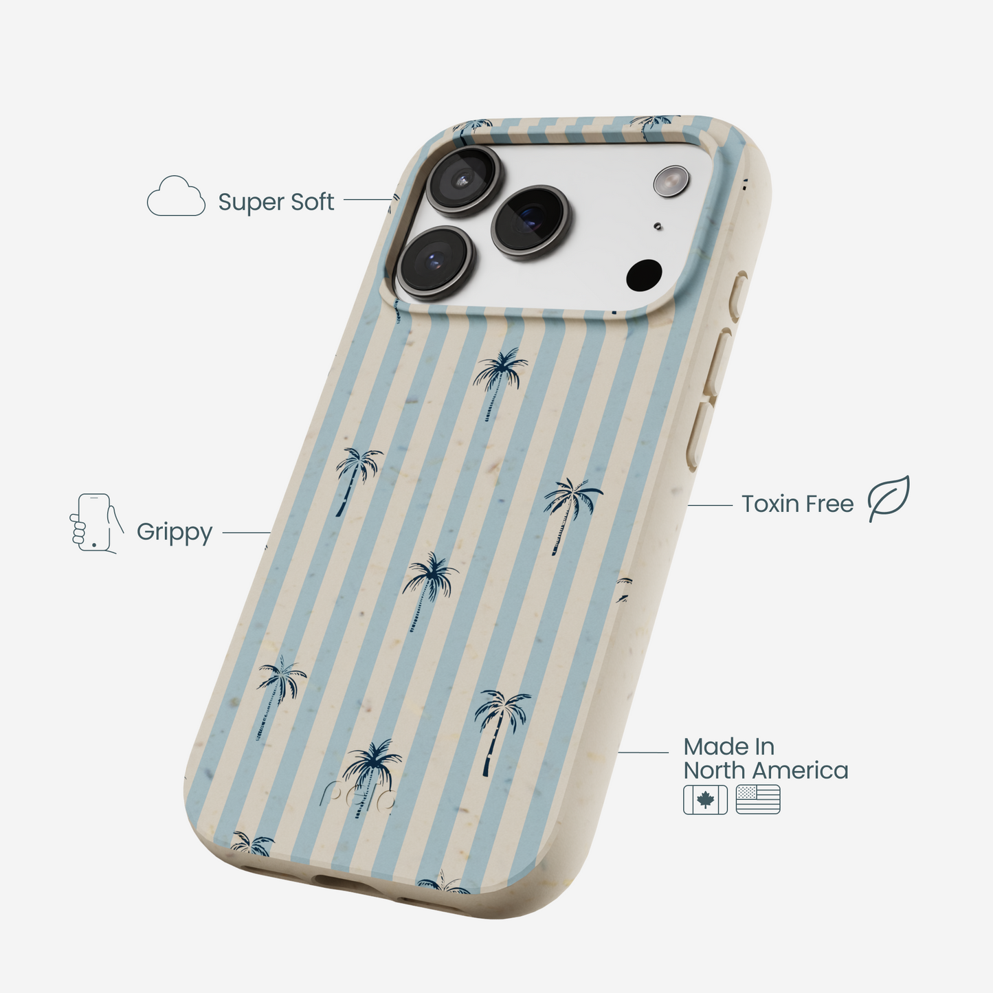 London Fog Tropical Stripes iPhone 17 Pro Case