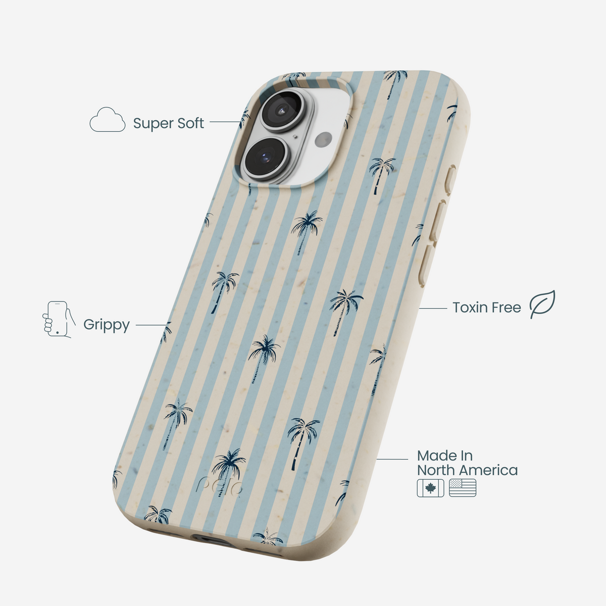 London Fog Tropical Stripes iPhone 17 Case