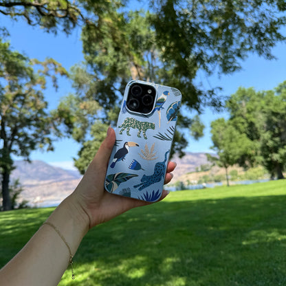 Powder Blue Tropical Rainforest Samsung Galaxy S26+(Plus) Case