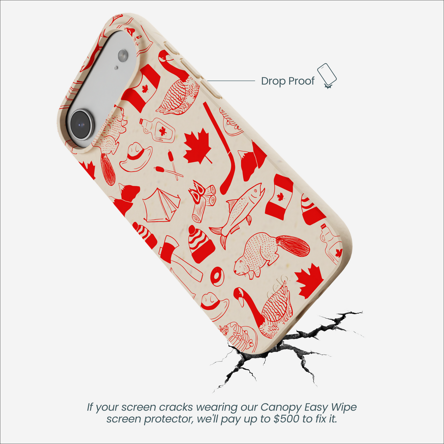 Seashell True North Red iPhone Air Case