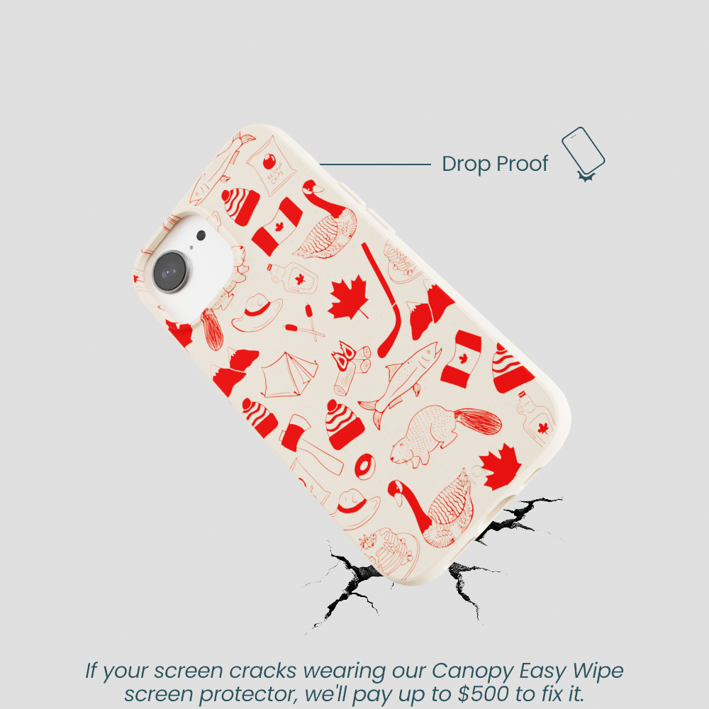 Seashell True North Red iPhone 16e/17e Case