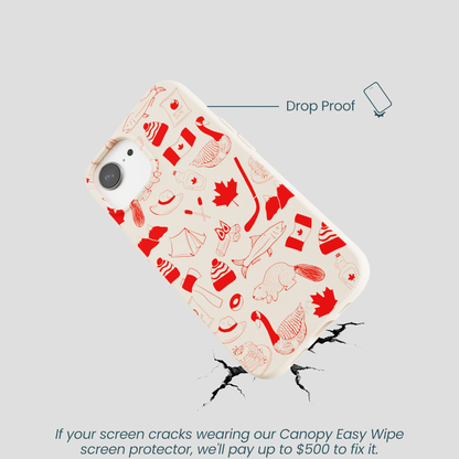 Seashell True North Red iPhone 16e/17e Case