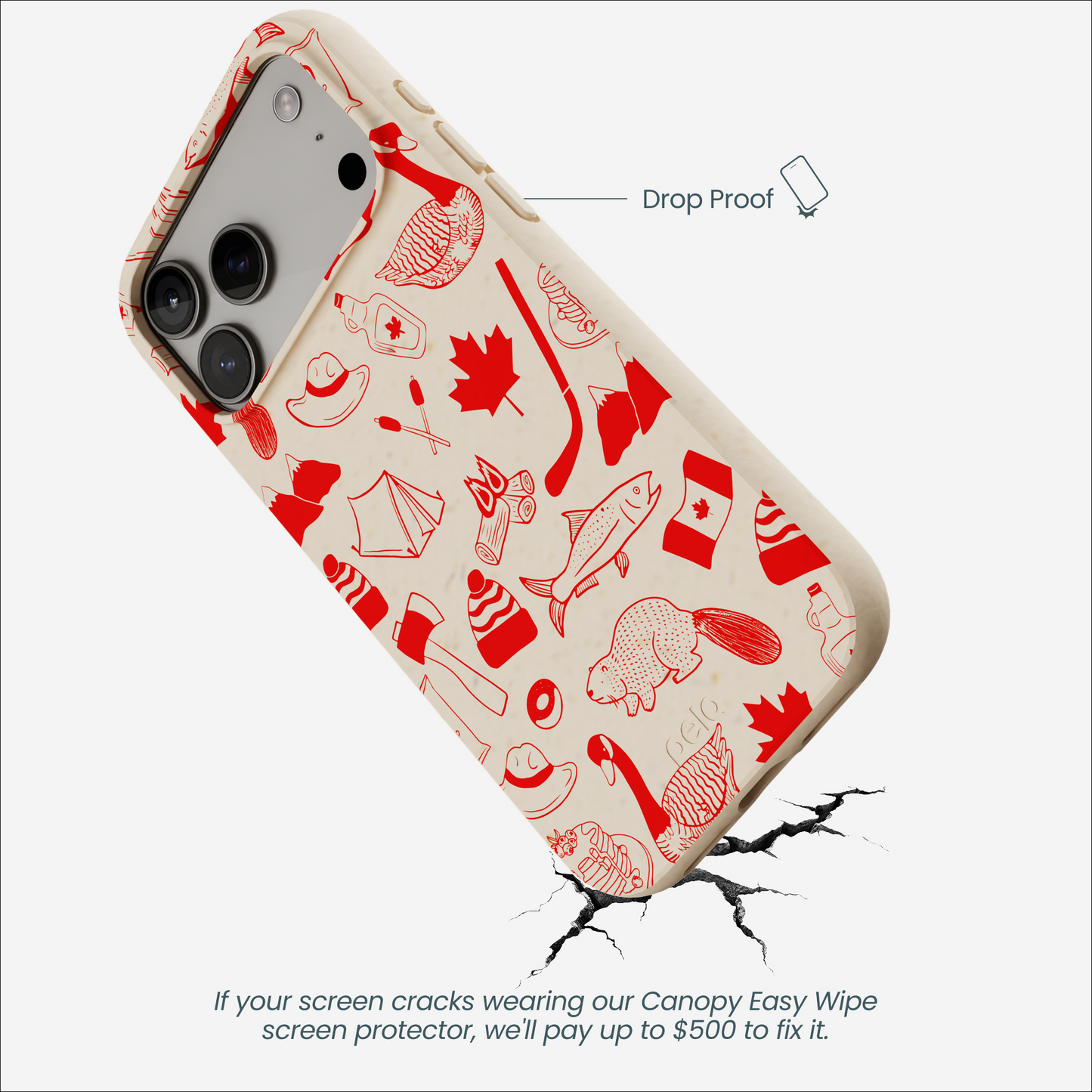 Seashell True North Red iPhone 17 Pro Max Case