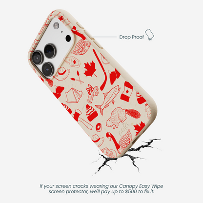 Seashell True North Red iPhone 17 Pro Case