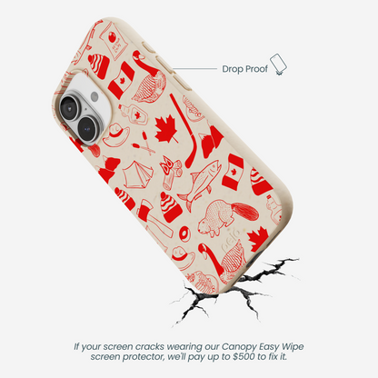 Seashell True North Red iPhone 17 Case