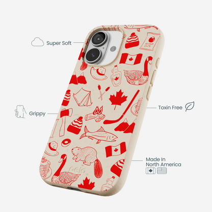 Seashell True North Red iPhone 17 Case
