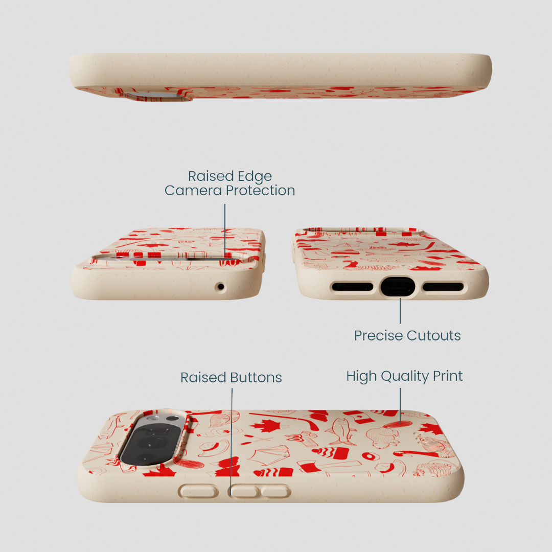 Seashell True North Red Google Pixel 10/10 Pro Case