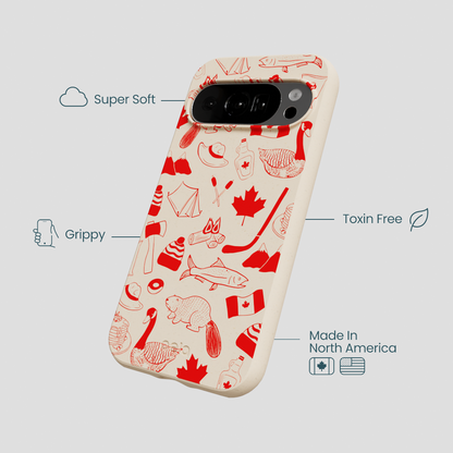 Seashell True North Red Google Pixel 10/10 Pro Case