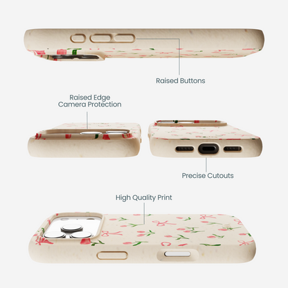 Seashell Tulip Bliss iPhone 17 Pro Case