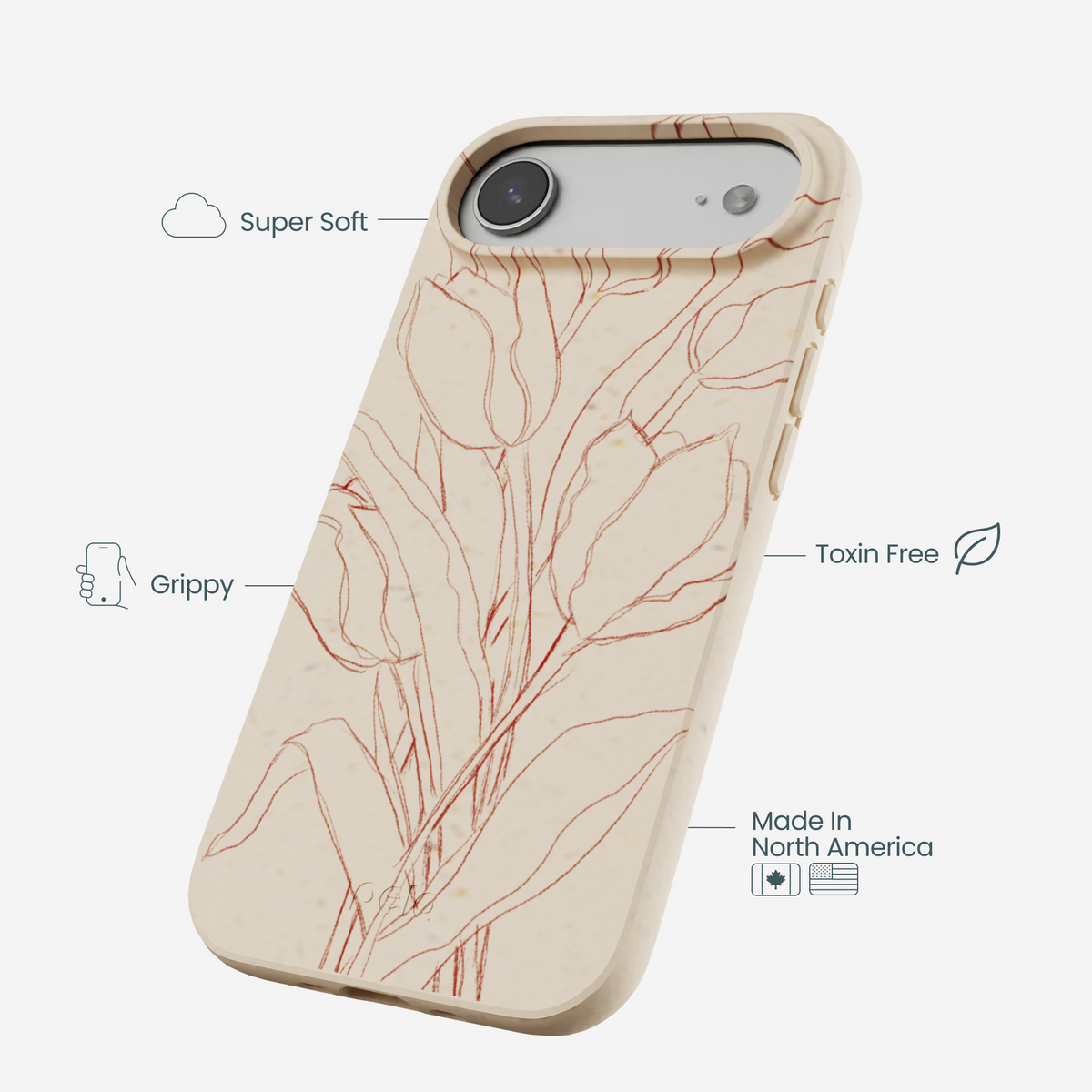 Seashell Tulip Bouquet iPhone Air Case