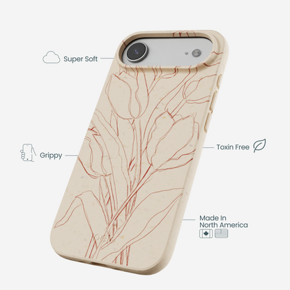 Seashell Tulip Bouquet iPhone Air Case