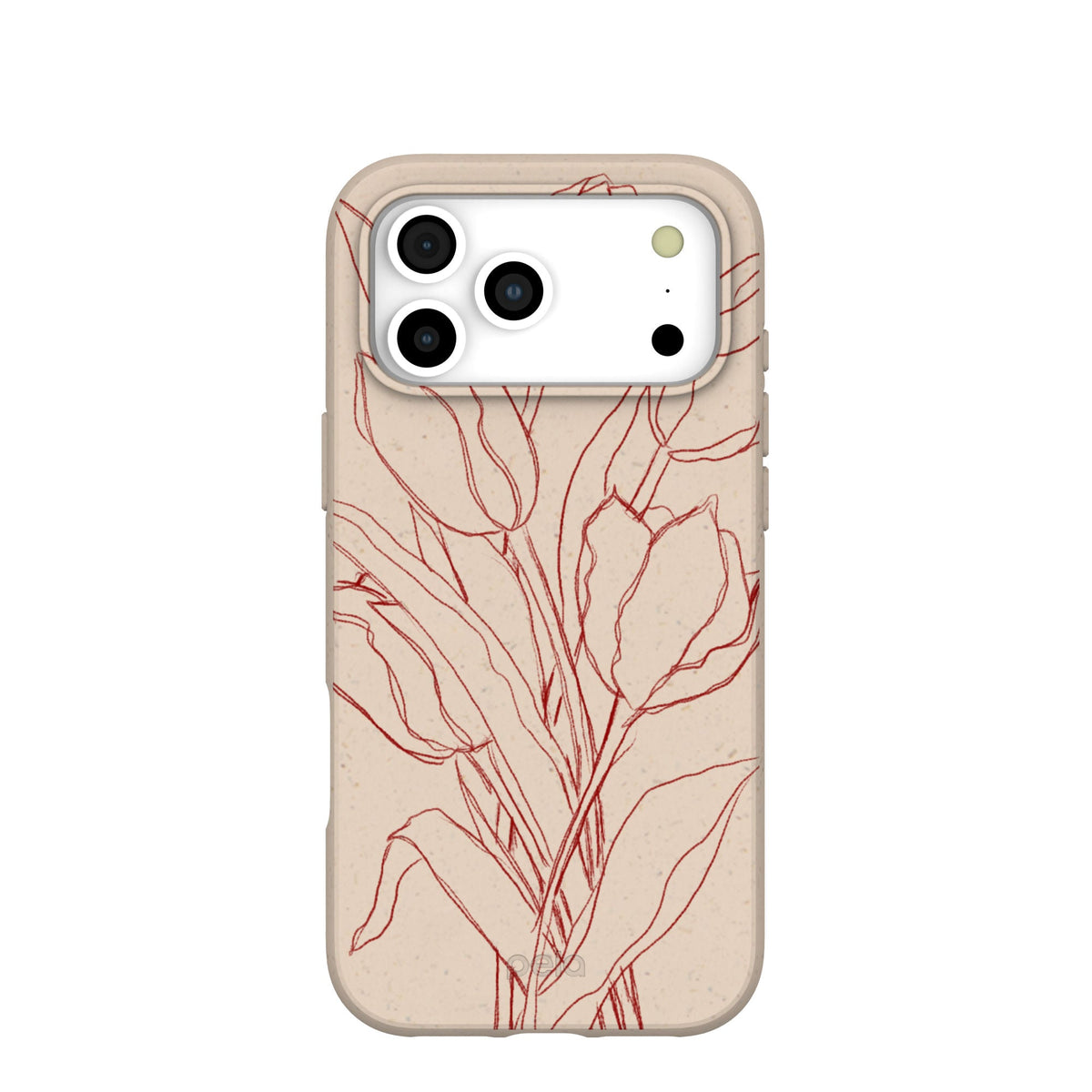 Seashell Tulip Bouquet iPhone 17 Pro Max Case