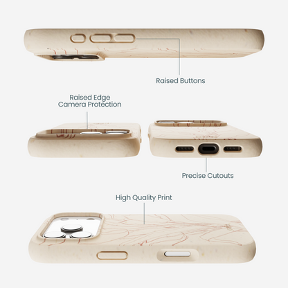 Seashell Tulip Bouquet iPhone 17 Pro Case