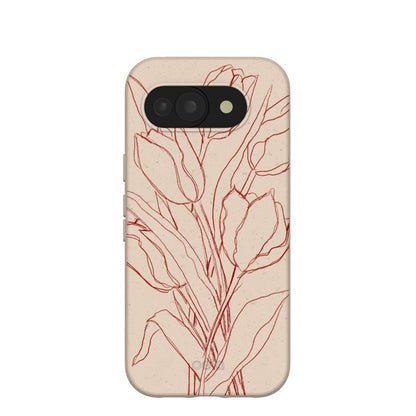 Seashell Tulip Bouquet Google Pixel 10a Case