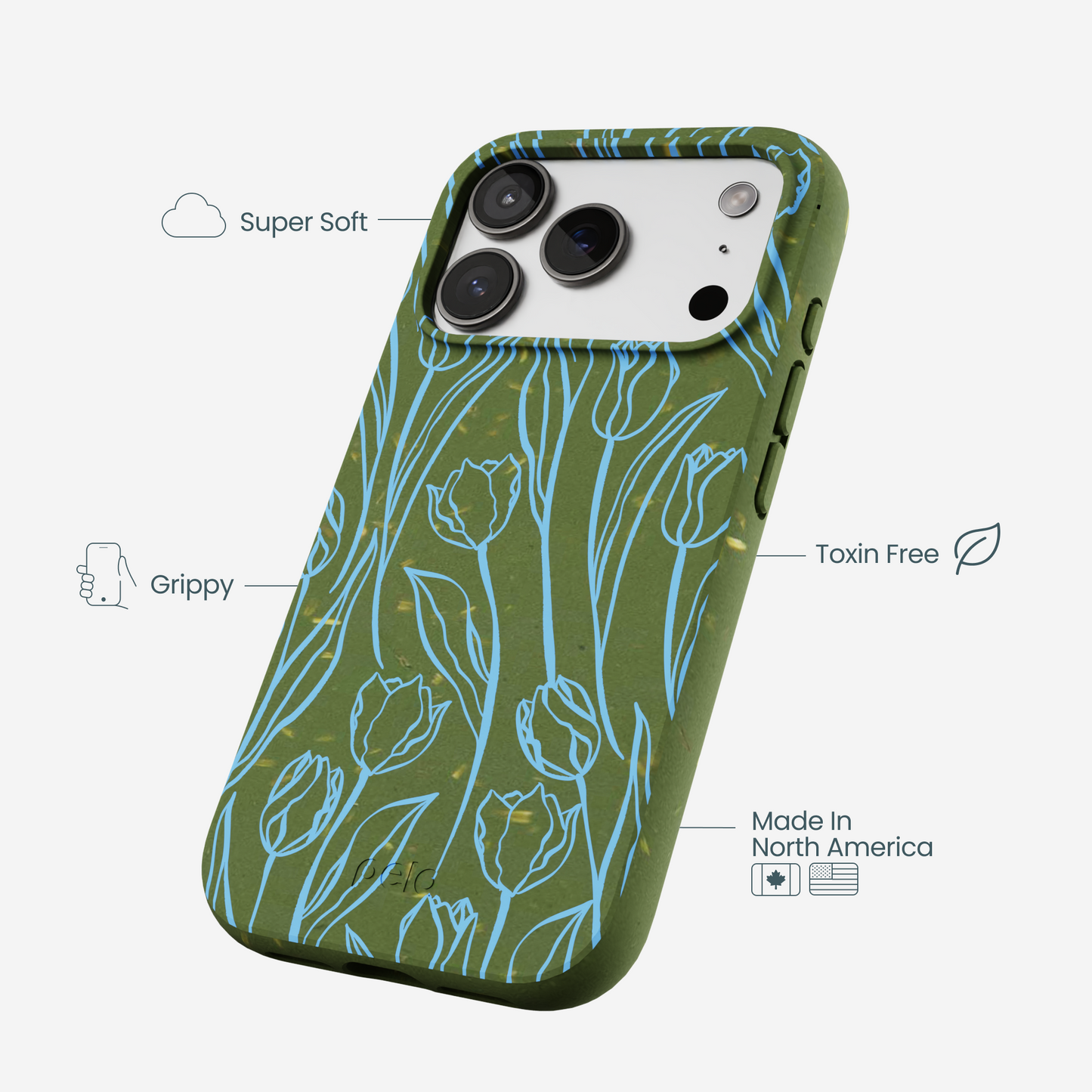 Forest Floor Tulip Dreams iPhone 17 Pro Case