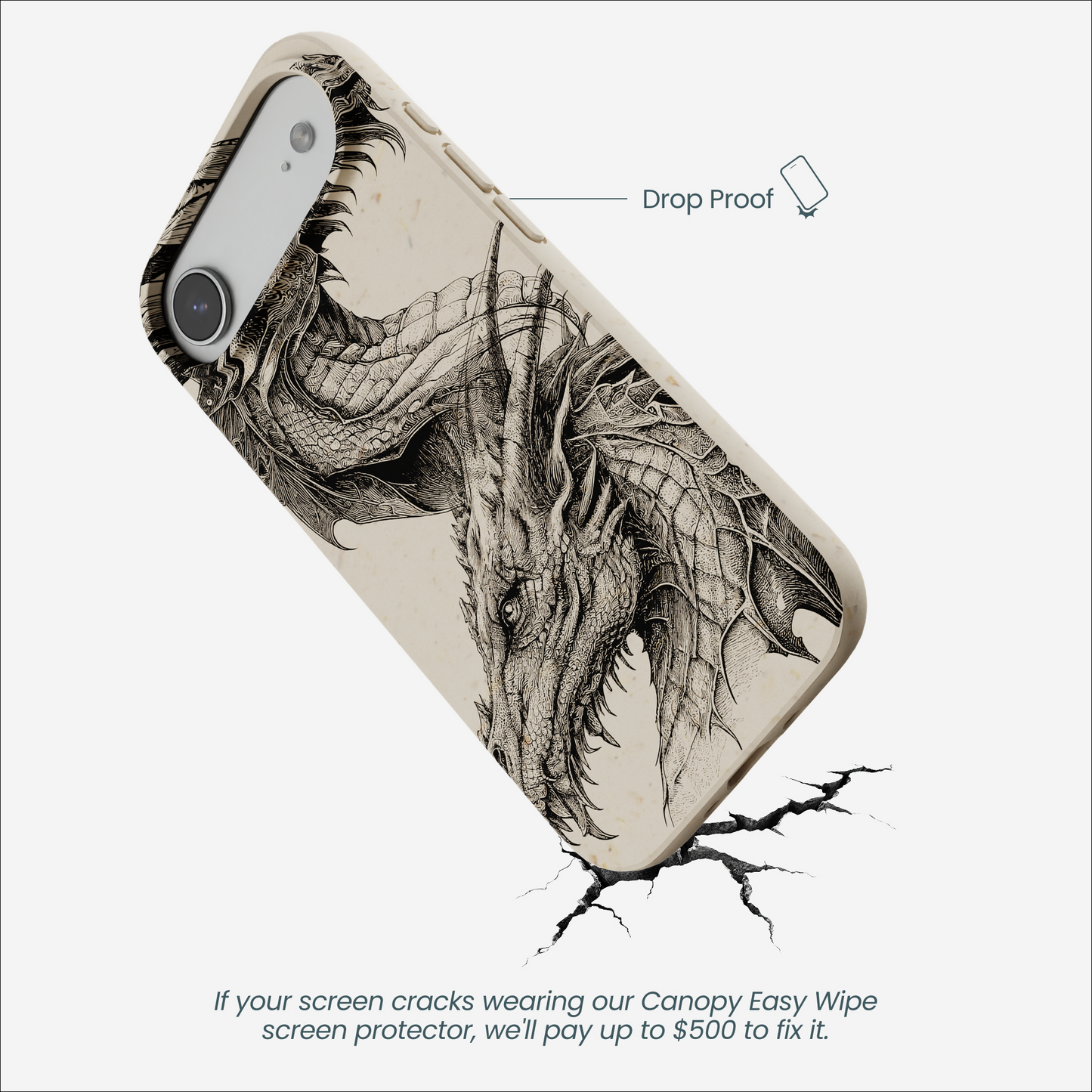 London Fog Twin Dragons iPhone Air Case