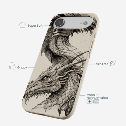 London Fog Twin Dragons iPhone Air Case
