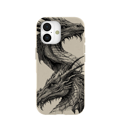 London Fog Twin Dragons iPhone 17 Case