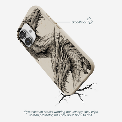London Fog Twin Dragons iPhone 17 Case